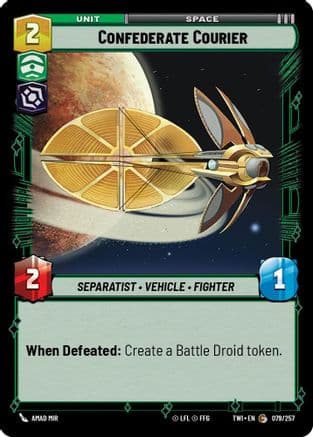 Confederate Courier | Foil (079/257)  [Twilight of the Republic]