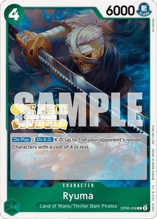 Ryuma (Judge Pack Vol. 4) (OP06-036) - One Piece Promotion Cards Foil