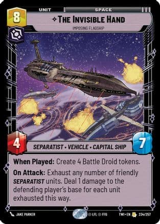 The Invisible Hand - Imposing Flagship | Foil (234/257)  [Twilight of the Republic]