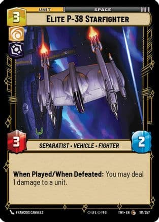 Elite P-38 Starfighter | Foil (181/257)  [Twilight of the Republic]