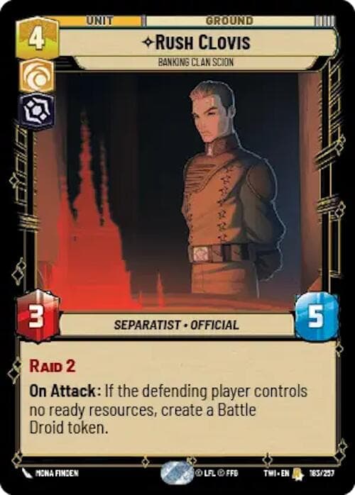 Rush Clovis - Banking Clan Scion |  (183/257)  [Twilight of the Republic]