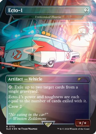 Ecto-1 - Unlicensed Hearse (Rainbow Foil) (1772) [Secret Lair Drop Series]  Foil