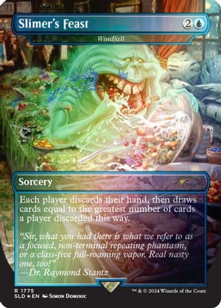 Slimer's Feast - Windfall (Rainbow Foil) (1775) [Secret Lair Drop Series]  Foil