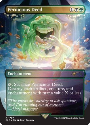 Pernicious Deed (Rainbow Foil) (1777) [Secret Lair Drop Series]  Foil