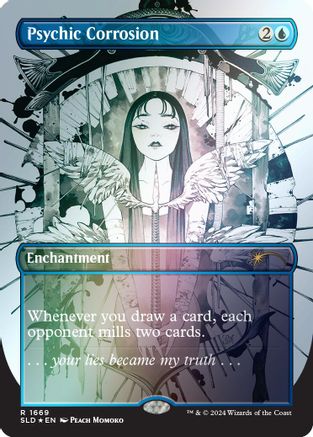 Psychic Corrosion (Rainbow Foil) (1669) [Secret Lair Drop Series]  Foil