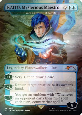 KAITO, Mysterious Maestro - Jace, Unraveler of Secrets (Rainbow Foil) (1590) [Secret Lair Drop Series]  Foil