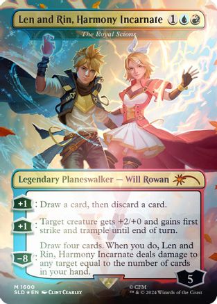 Len and Rin, Harmony Incarnate - The Royal Scions (Rainbow Foil) (1600) [Secret Lair Drop Series]  Foil