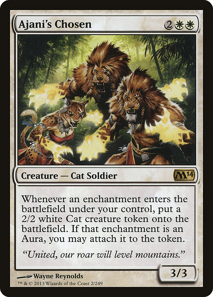 Ajani's Chosen [Magic 2014] Foil
