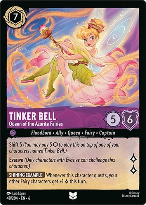 Tinker Bell - Queen of the Azurite Fairies (48/204) [Azurite Sea] Cold Foil