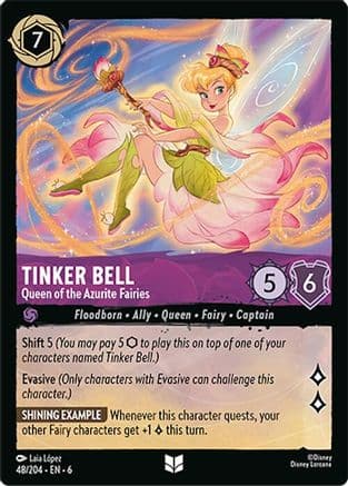 Tinker Bell - Queen of the Azurite Fairies (48/204) [Azurite Sea] Cold Foil