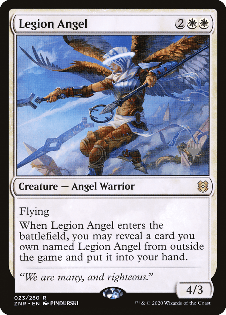 Legion Angel (Promo Pack) [Zendikar Rising Promos] Foil