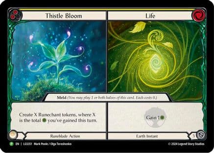 Thistle Bloom // Life - LGS351 (LGS351) - Flesh and Blood: Promo Cards Cold Foil