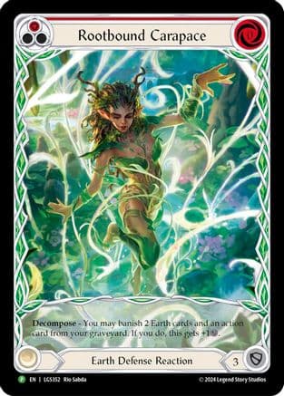Rootbound Carapace (Red) (Extended Art) - LGS352 (LGS352) - Flesh and Blood: Promo Cards Rainbow Foil