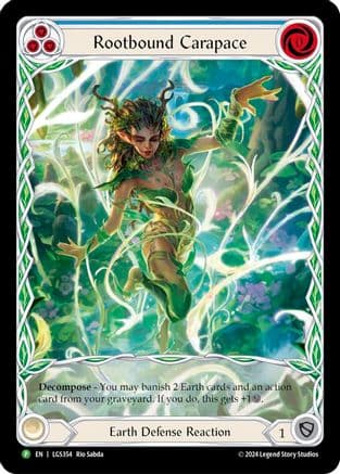 Rootbound Carapace (Blue) (Extended Art) - LGS354 (LGS354) - Flesh and Blood: Promo Cards Rainbow Foil