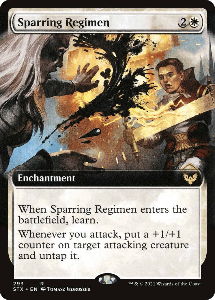 Sparring Regimen (Extended Art) [Strixhaven: School of Mages] Foil