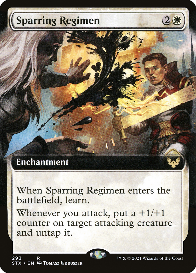Sparring Regimen (Extended Art) [Strixhaven: School of Mages] Foil