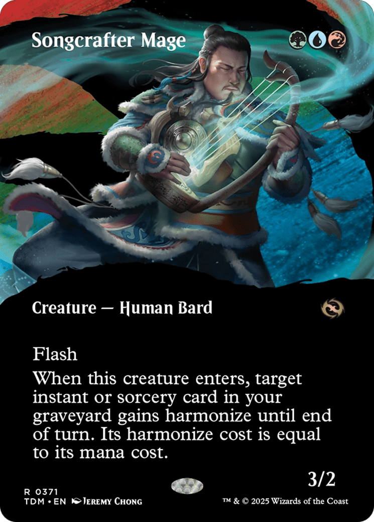 Songcrafter Mage (Borderless) (371) [Tarkir: Dragonstorm]  Foil
