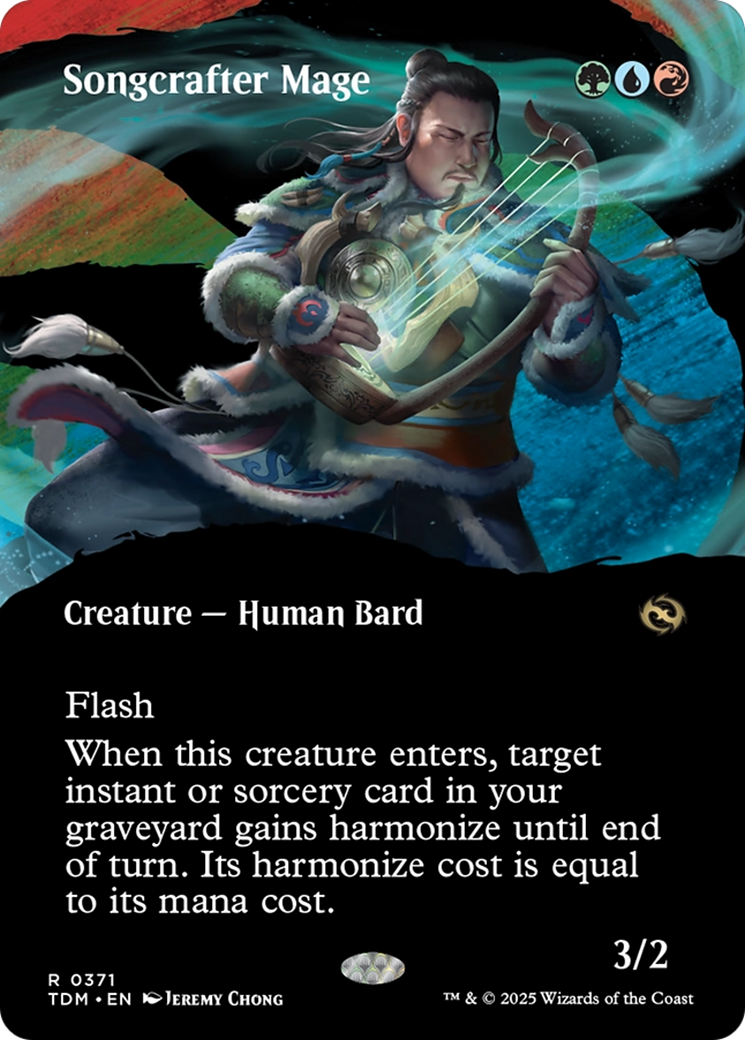 Songcrafter Mage (Borderless) (371) [Tarkir: Dragonstorm]  Foil