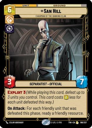 San Hill - Chairman of the Banking Clan |  (186/257)  [Twilight of the Republic]