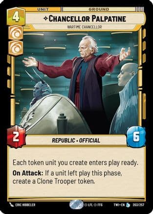 Chancellor Palpatine - Wartime Chancellor | Foil (203/257)  [Twilight of the Republic]