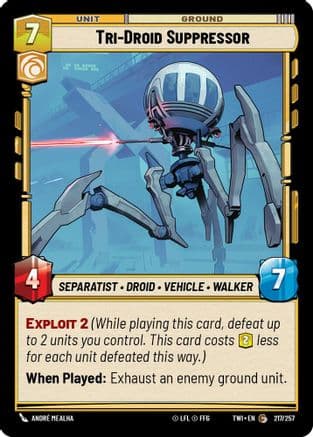 Tri-Droid Suppressor | Foil (217/257)  [Twilight of the Republic]