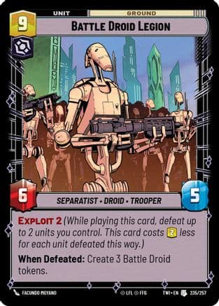Battle Droid Legion | Foil (235/257)  [Twilight of the Republic]