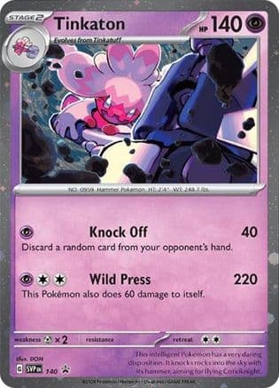 Tinkaton (Cosmo Holo) 140- SV Scarlet & Violet Promo Cards Holofoil