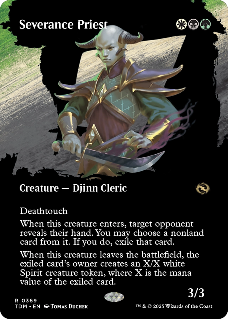 Severance Priest (Borderless) (369) [Tarkir: Dragonstorm]  Foil