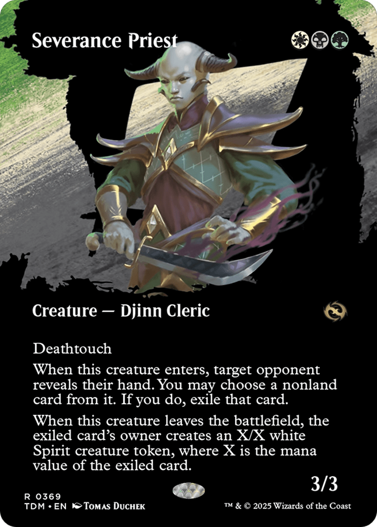 Severance Priest (Borderless) (369) [Tarkir: Dragonstorm]  Foil