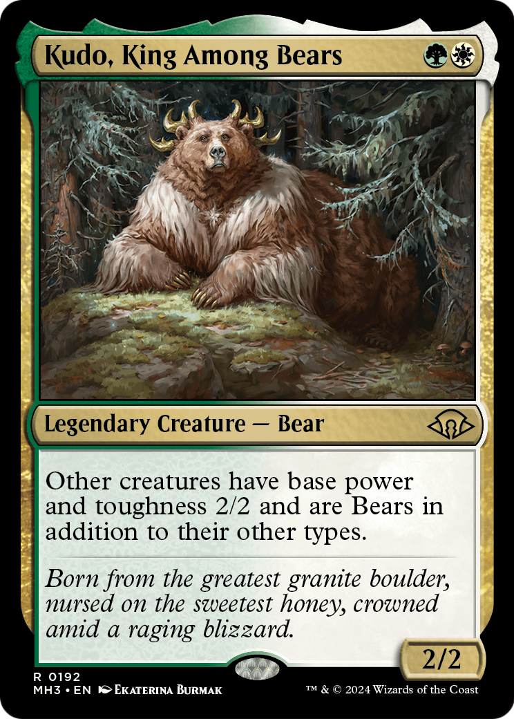 Kudo, King Among Bears [Modern Horizons 3] Foil