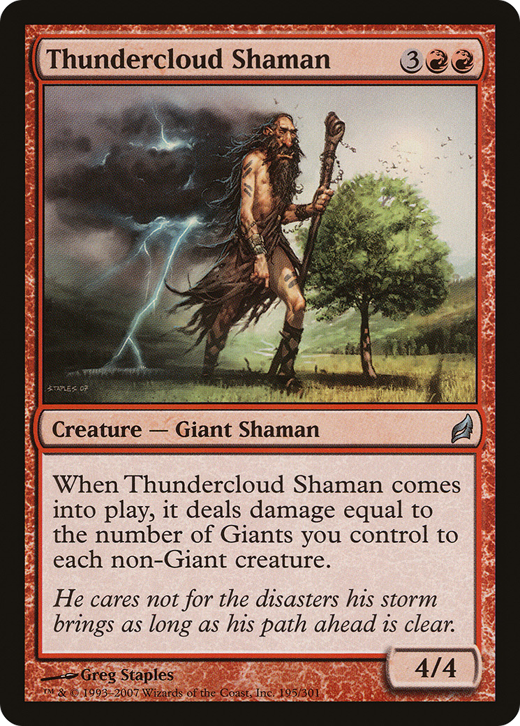 Thundercloud Shaman [Lorwyn] Foil