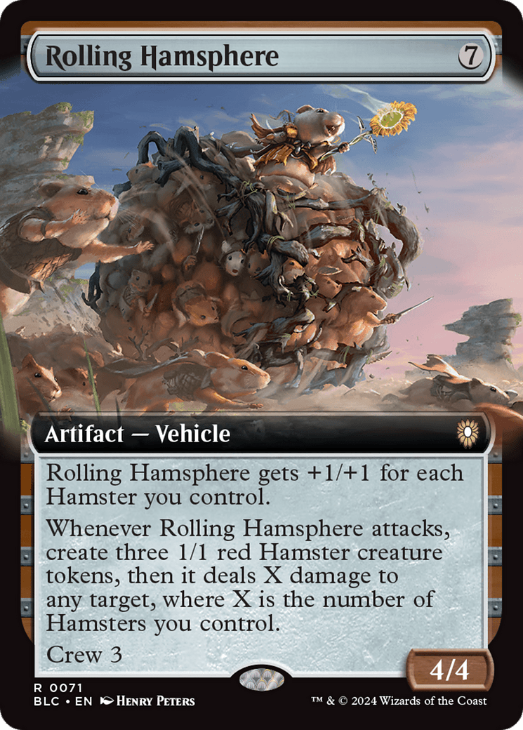 Rolling Hamsphere (Extended Art) [Bloomburrow Commander] Foil