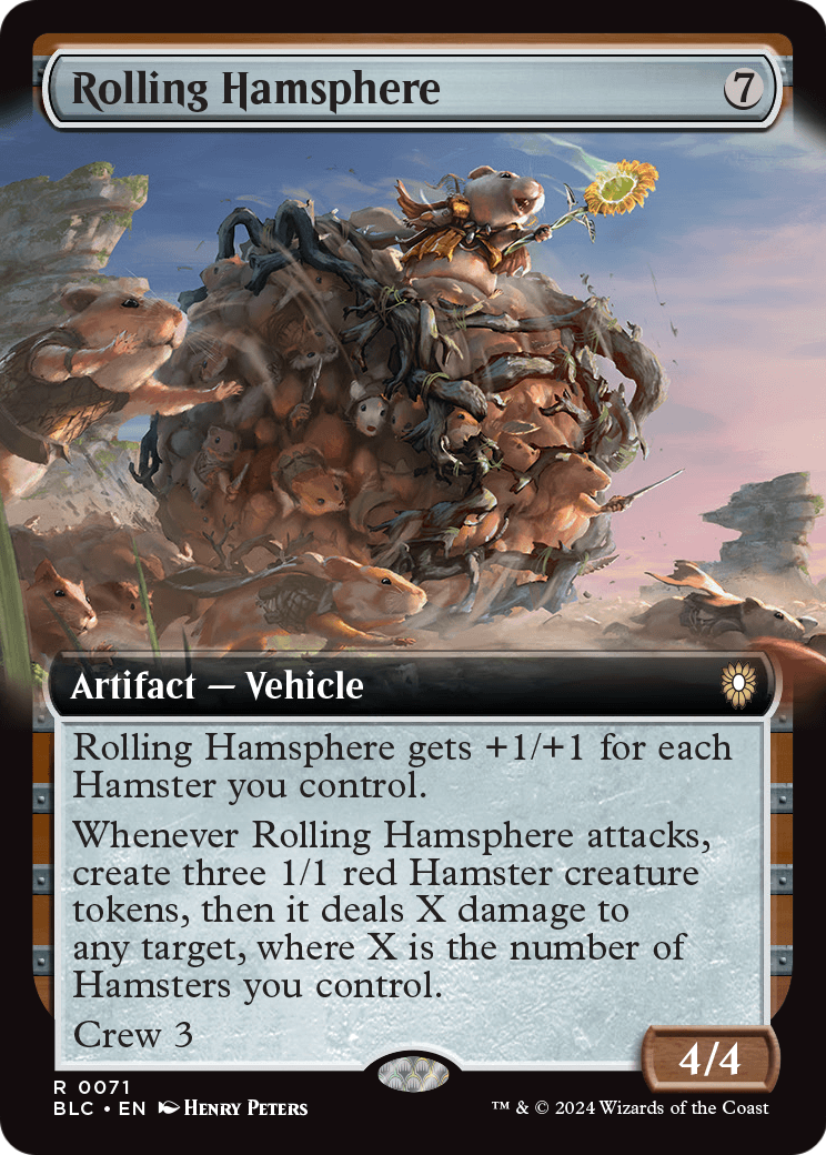 Rolling Hamsphere (Extended Art) [Bloomburrow Commander] Foil
