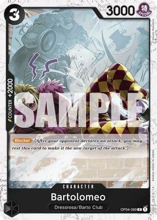 Bartolomeo (OP04-089) (Jolly Roger Foil) (OP04-089) - Premium Booster -The Best- Foil