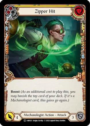 Zipper Hit (Yellow) (1HD021) - Historic Pack 1 Blitz Deck: Dash