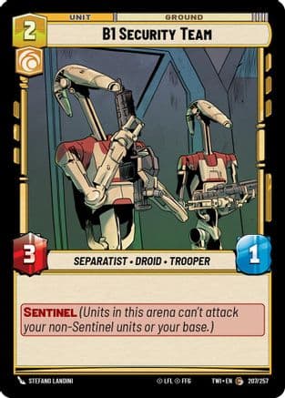 B1 Security Team | Foil (207/257)  [Twilight of the Republic]