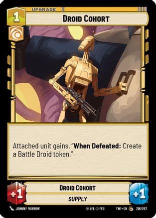Droid Cohort | Foil (218/257)  [Twilight of the Republic]