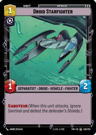 Droid Starfighter | Foil (228/257)  [Twilight of the Republic]