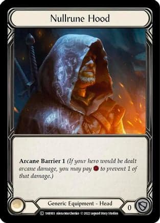 Nullrune Hood (1HR003) - Historic Pack 1 Blitz Deck: Rhinar