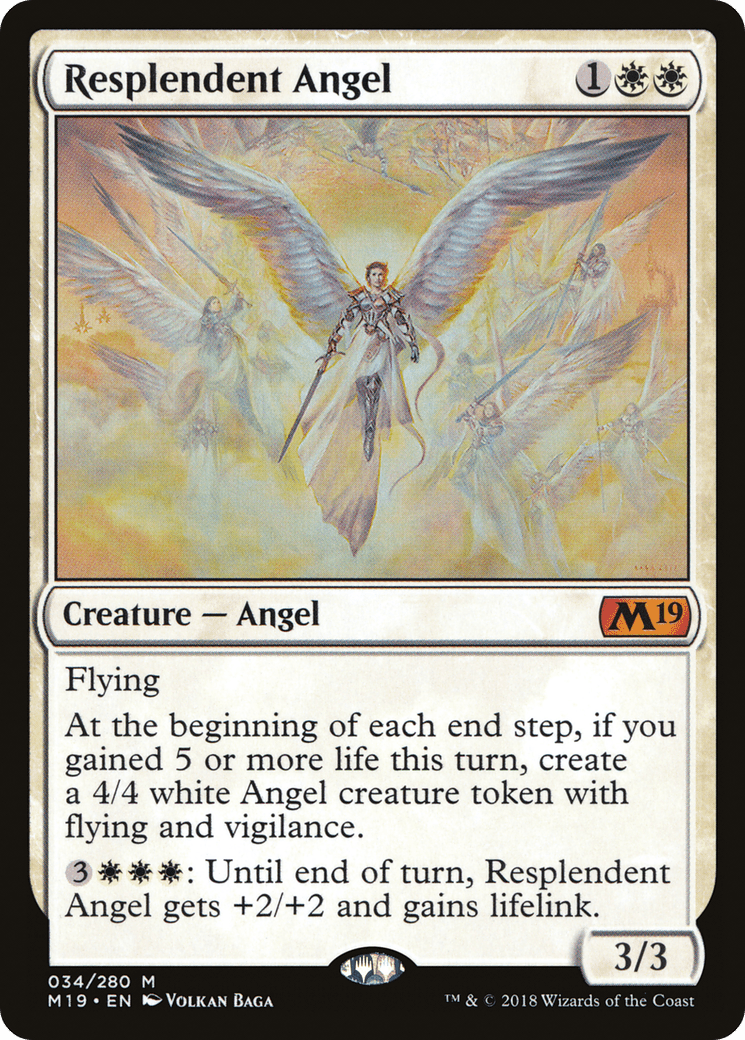 Resplendent Angel [Core Set 2019] Foil