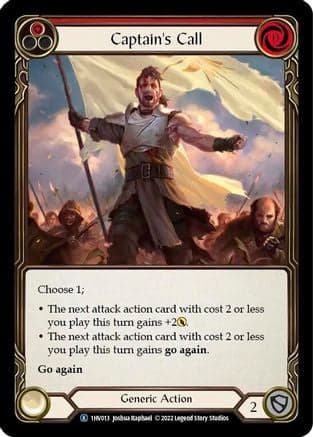 Captain's Call (Red) (1HV013) - Historic Pack 1 Blitz Deck: Viserai