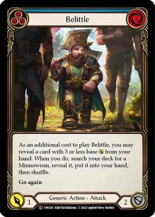 Belittle (Blue) (1HV025) - Historic Pack 1 Blitz Deck: Viserai