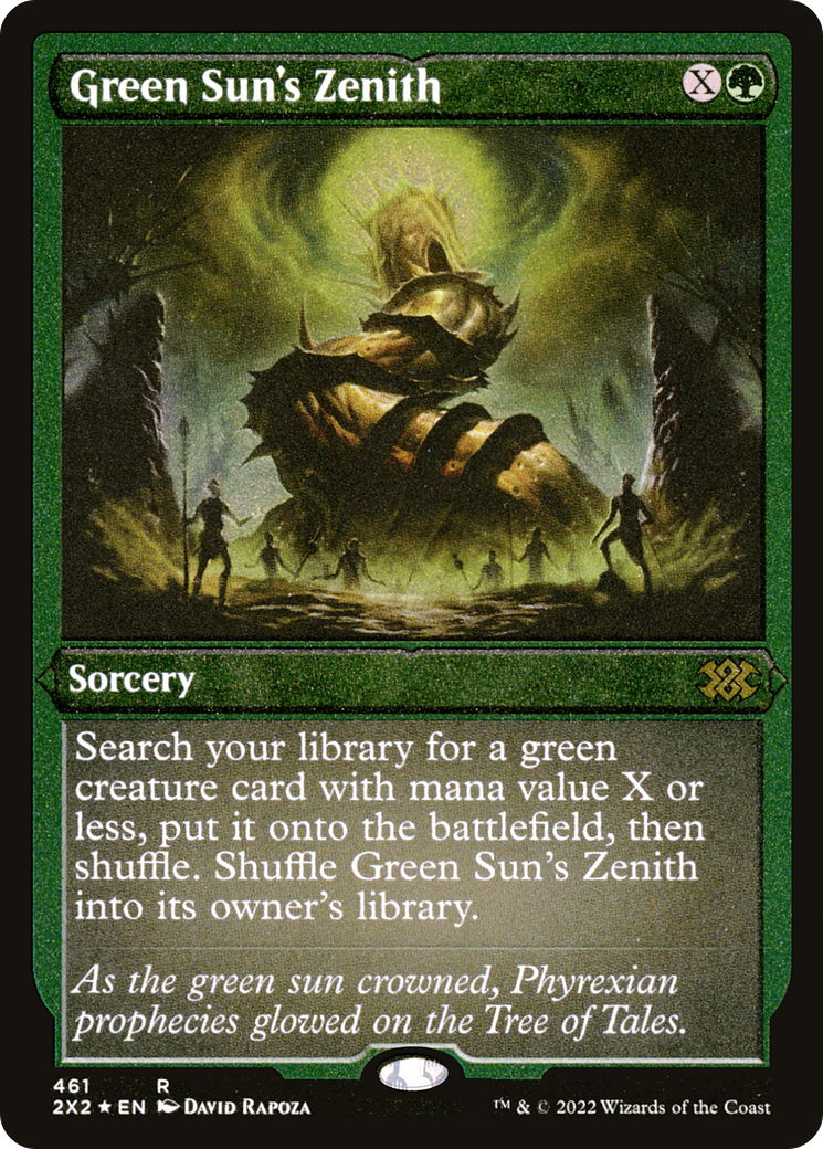 Green Sun's Zenith (Foil Etched) |  Foil (461) [Double Masters 2022]