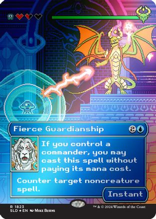 Fierce Guardianship (Rainbow Foil) (1823) [Secret Lair Drop Series]  Foil