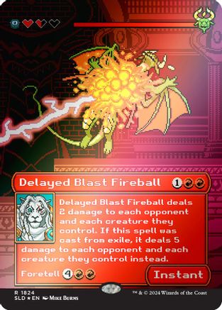 Delayed Blast Fireball (Rainbow Foil) (1824) [Secret Lair Drop Series]  Foil