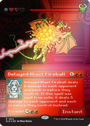 Delayed Blast Fireball (Rainbow Foil) (1824) [Secret Lair Drop Series]  Foil