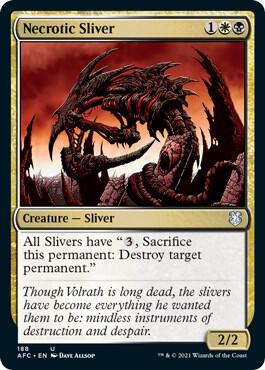 Necrotic Sliver 188/62 (Commander: Adventures in the Forgotten Realms) 