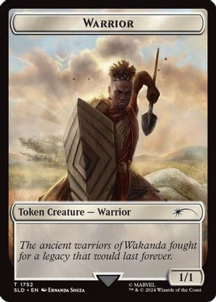 Warrior Token (Rainbow Foil) (1752) [Secret Lair Drop Series]  Foil