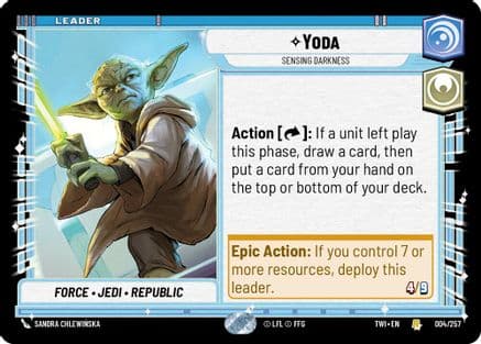 Yoda - Sensing Darkness |  (004/257)  [Twilight of the Republic]