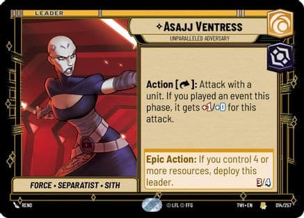 Asajj Ventress - Unparalleled Adversary |  (014/257)  [Twilight of the Republic]